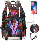My Little Pony SchoolBag Backpack with USB Charging Port
